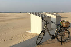 cycling at the belgian coast