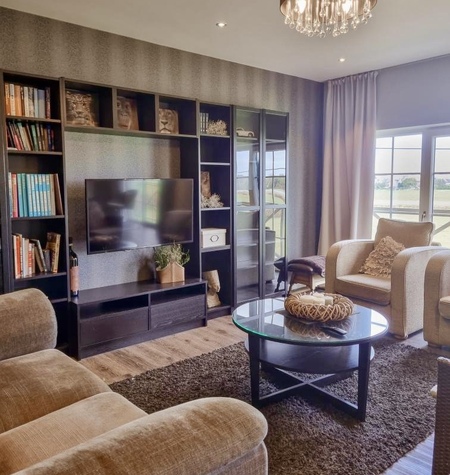 een relaxmomentje in de woonkamer