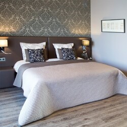 ruime tweepersoonskamer met terras