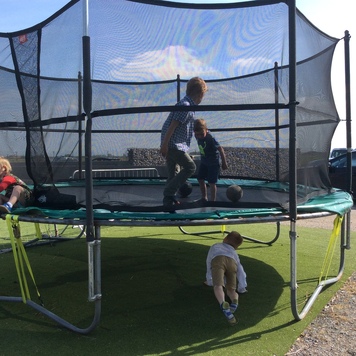 fun at the trampoline!